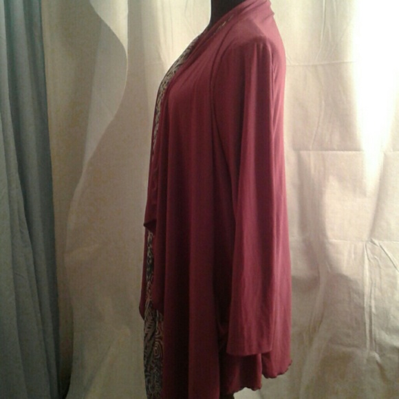 Effortless Style S Open front Cardigan Small Lagenlook Flowy Drapey Layered Look - Picture 5 of 7